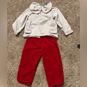 Cecil and Lou Santa Christmas outfit